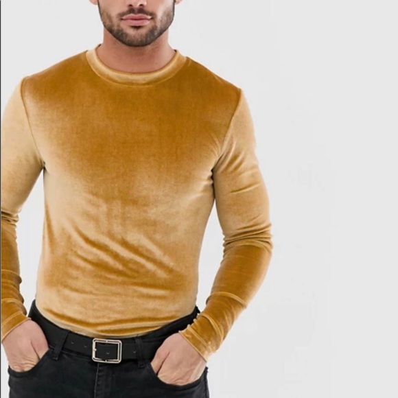 Velvet long sleeve shirt - Picture 1 of 4